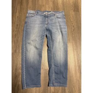 Faherty Brand Mens Light Wash Straight Leg Denim Jeans Size 42 x 29